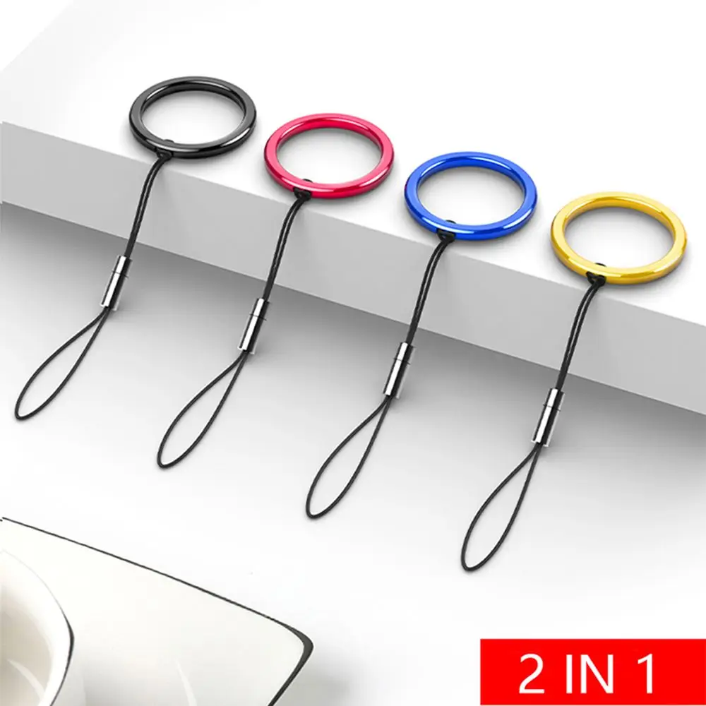 

Chain Loop Mobile Phone Cords Detachable Anti-lost Lanyard Phone Strap Finger Ring Buckle Wrist Rope