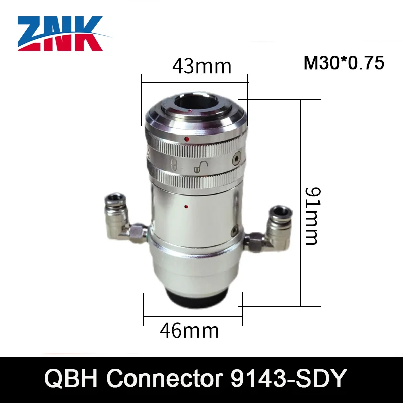 QBH Connector Water-cooled Locking Device With Collimator for 1064nm Fiber Laser Cutting Head and Handheld Welding Machine