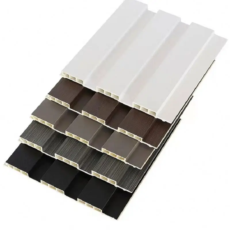 2026 Waterproof Wood Plastic Composite Wall Panel WPC PVC Cladding Boards Interior Exterior Fluted Wall Panels Wpc Wall Panelpro
