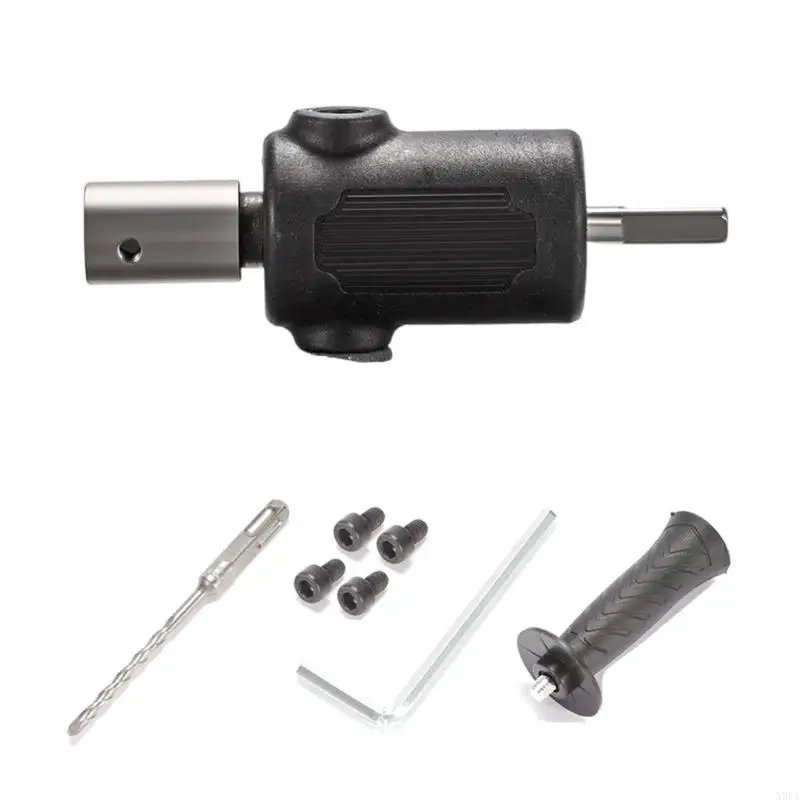 

X9FA Hammer Drill Conversion Head Stable Metal Adapter For Professional Contractors