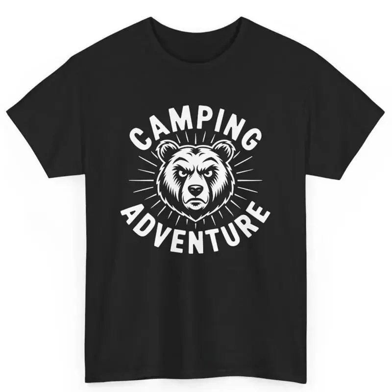 Camping Abenteuer Naturliebhaber Sarkasmus S Baumwoll-T-Shirt