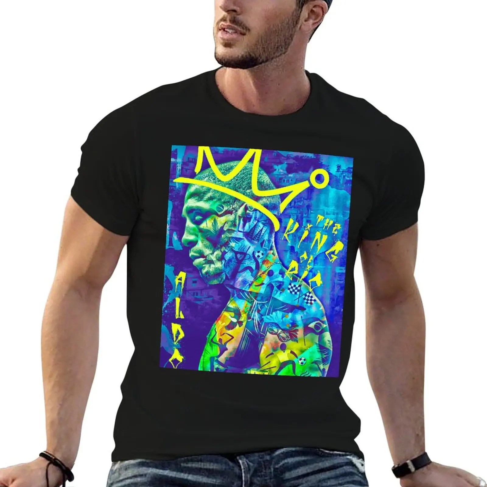 Camiseta de Jose Aldo The King of Rio, camiseta para hombre, camiseta de verano para hombre, camisetas divertidas, camiseta para hombre