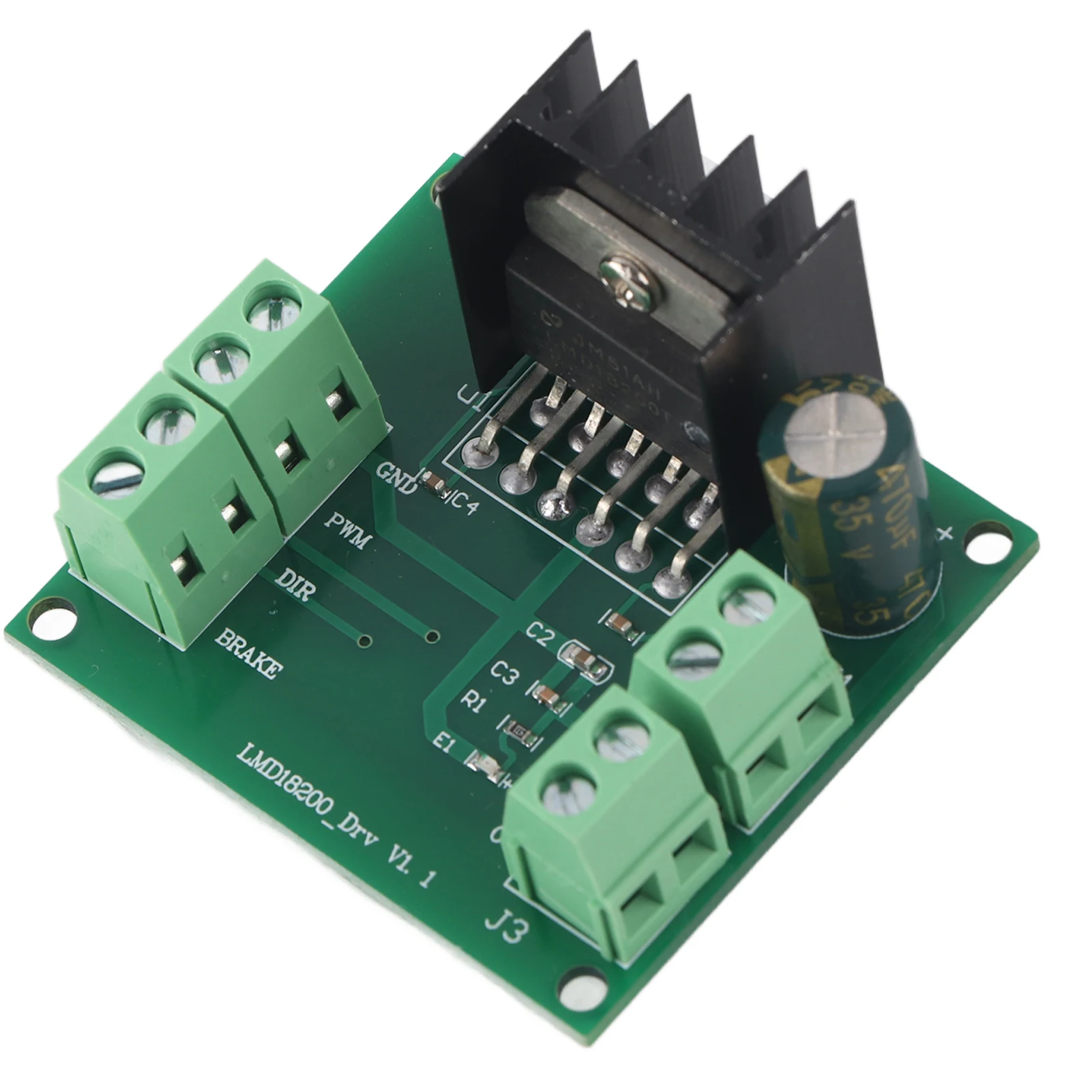 

PWM Regulation Motor Drive Module Motor Speed Controller Board DC Motor Control Module LMD18200T 4.5‑5.5V Motor Driver Module