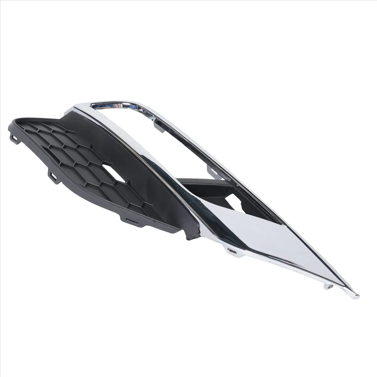 #52W (black+silver)2Pcs Front Bumper Fog Light Cover Trim Left+Right for Honda CR-V CRV,Automotive Parts & Accessories