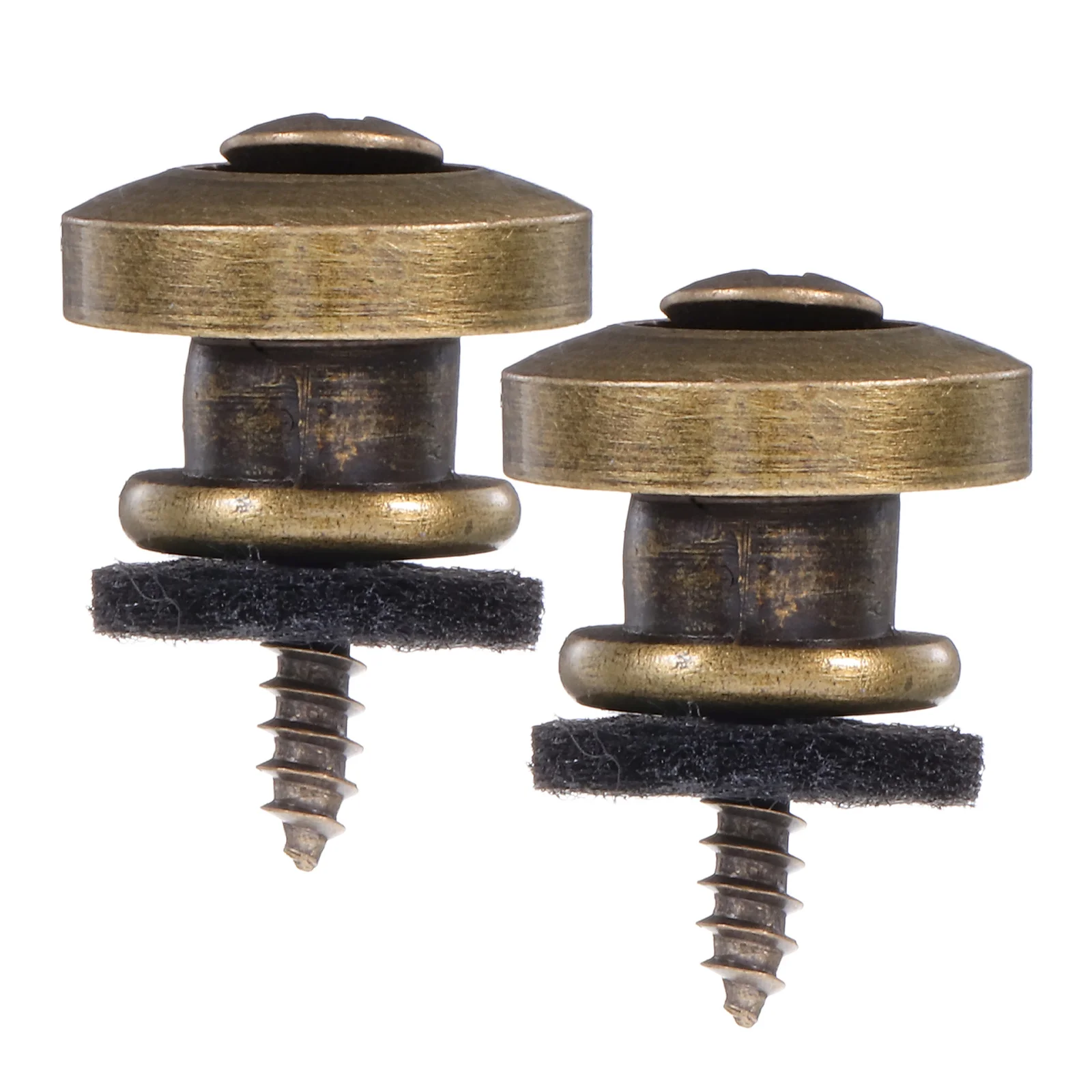 

2pc Guitar Strap Locks Set Metal For Electric Acoustic Locking System Replacement Parts Accessory Bronze Black