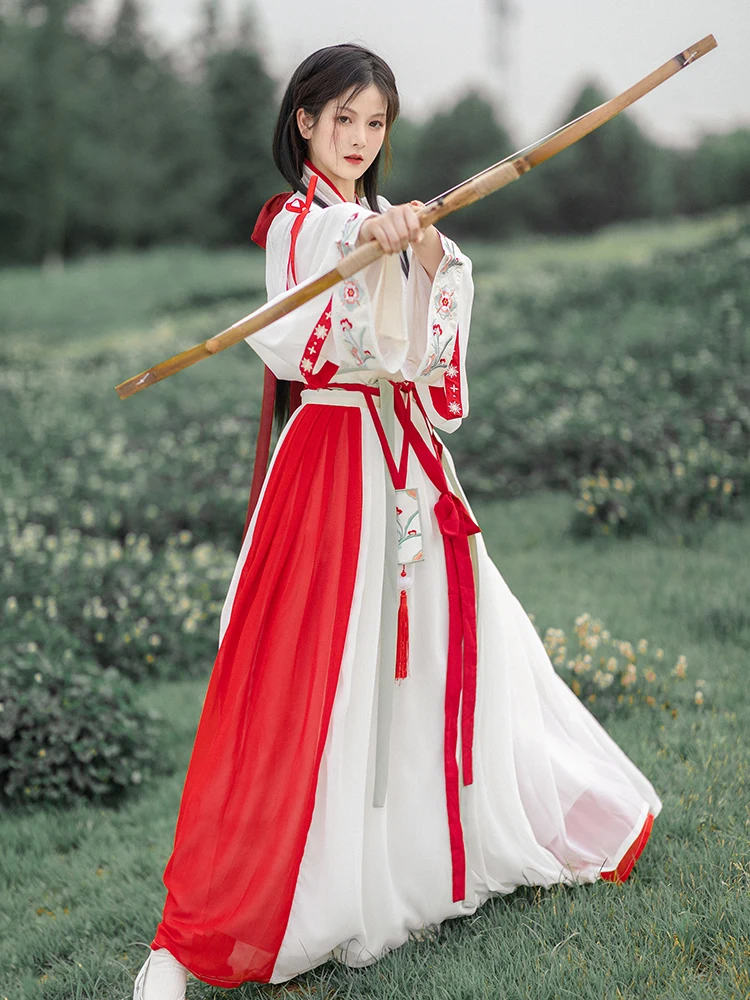 Han suit made Wei Jin Dynasties women's Spring Chinese style summer daily Ru skirt ancient costume student thin Han suit set