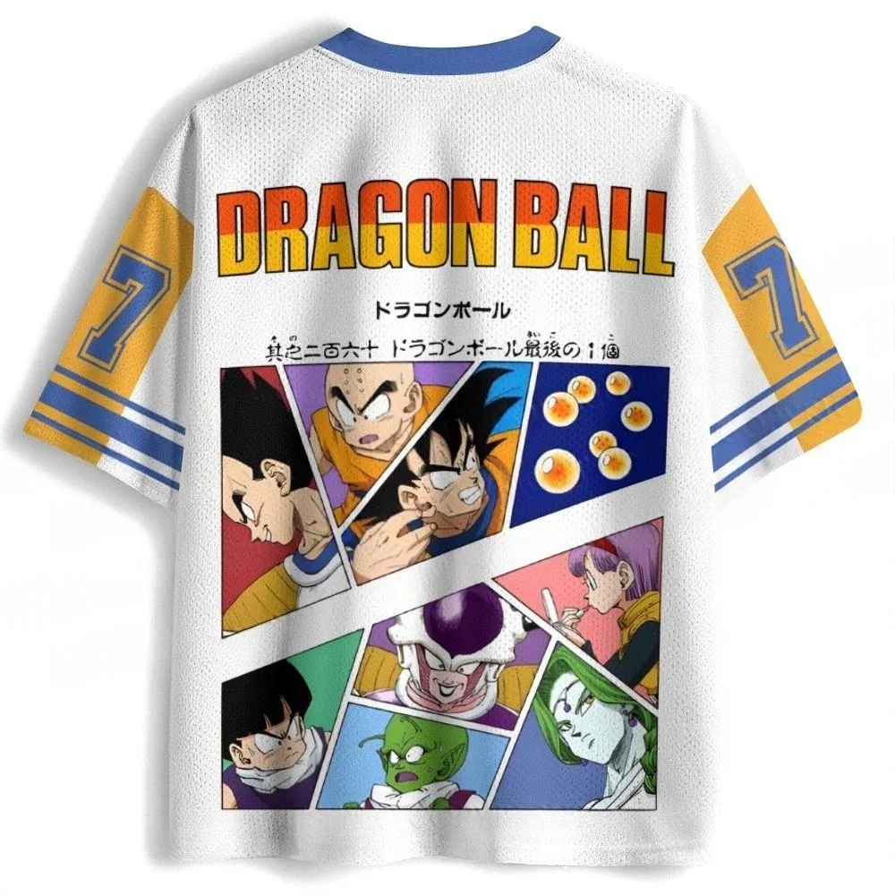 Klassisches Dragon Ball Z, Multi Super Saiyan Comic Storyboard 3D-Druck, Anime Sport Freizeit T-Shirts für Männer und Frauen – Detail 4