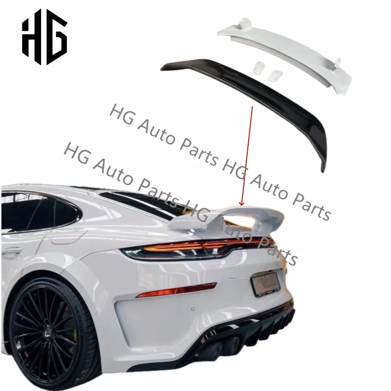 

Best Price 971 GT Rear Spoiler Wing Upgrade Techart Style Carbon Fiber Trunk Bumper Lip Tail Spoilers For Porsche Panamera 971