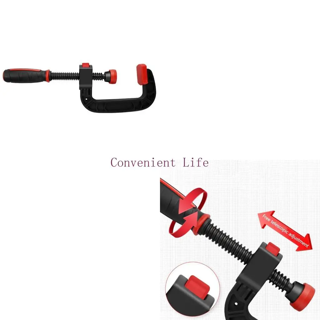 

L1EE Woodworking G Clamp Heavy Duty C-Clamp Holding Clamp Quick Release Clamp for DIY