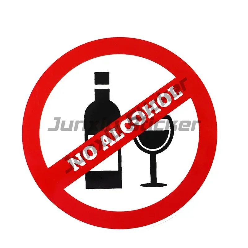 

Personality Warning Label Non-Alcoholic Decal Non-beverage Warning Waterproof Car Sticker Auto Parts PVC