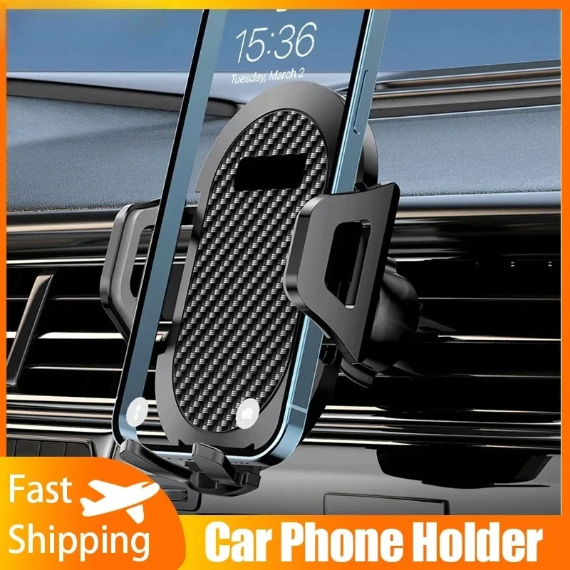 Universal 360 Degree Rotating Car Phone Mount for iPhone 16 15 14 13 12 Samsung Huawei Smartphones