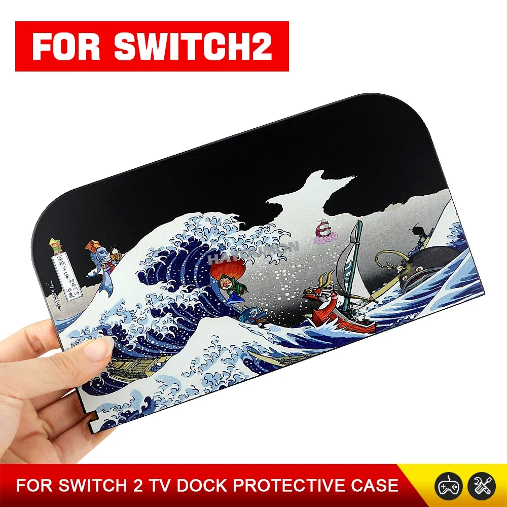 NEUES DIY-Thema für Switch 2 TV-Dock Schutzhülle Robuste Frontplatte Gehäuseabdeckung für Switch 2 Gaming-Zubehör