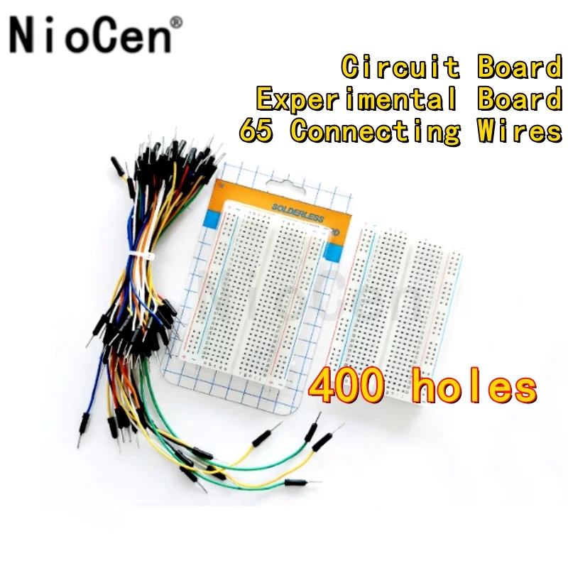 400 hole high-quality breadboard/mini small noodle breadboard/experimental board circuit board with 65 connecting wires