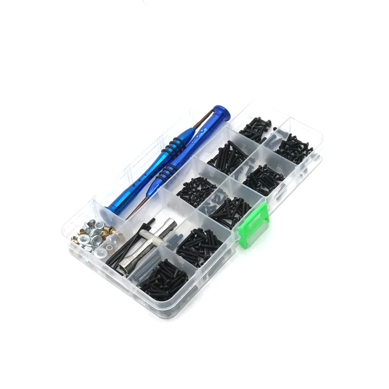

Metal Upgrade Screw Tool Box Kit For WLtoys 1/12 12427 12423 12428A-B-C 12429 FY01-02-03-04-05-06-07-08 Remote Control Car Parts