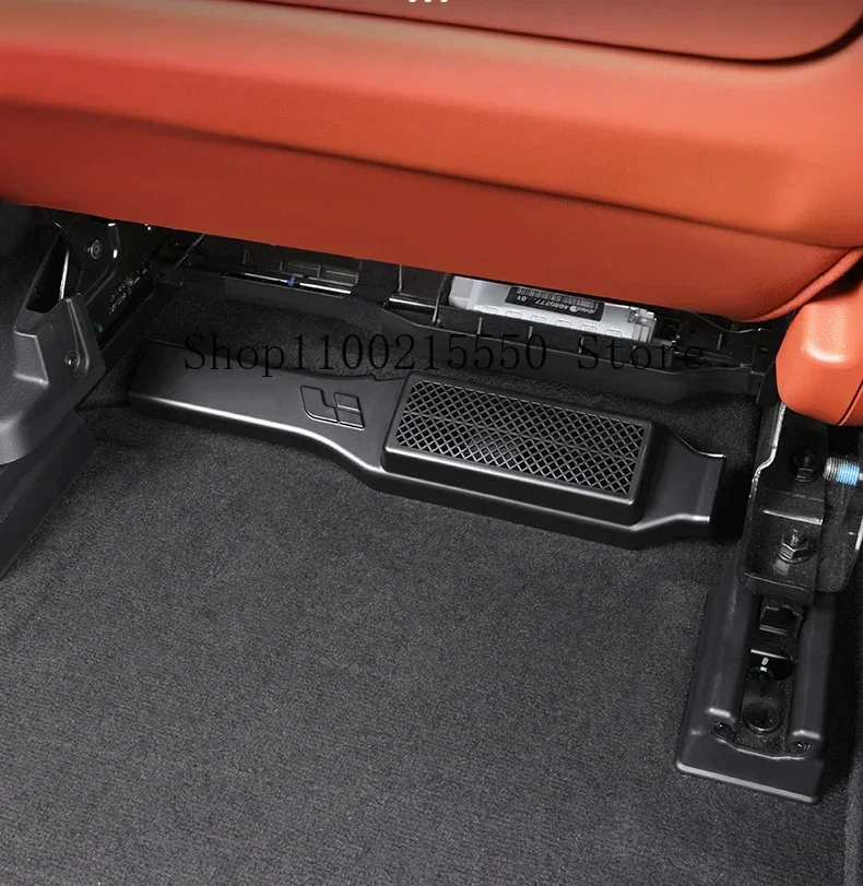 Car Underseat Motor Protective Cover Ventilation Rear Row Seat Air Outlet Cover Auto Accessories For Li Lixiang L8 L9 2022 2023