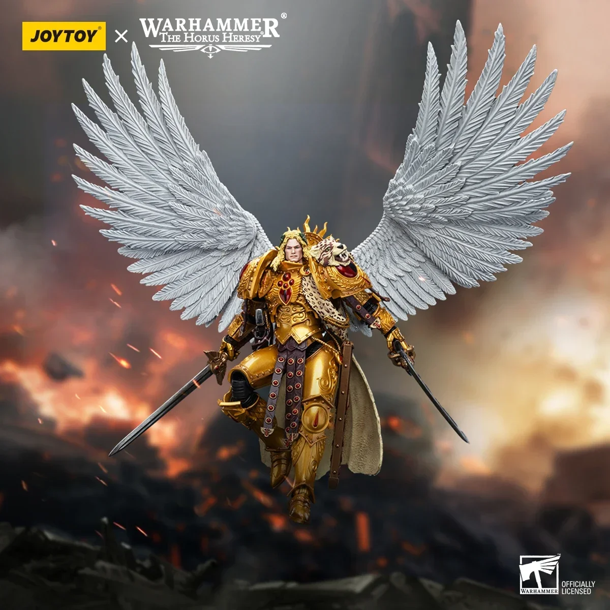 

In Stock JOYTOY Warhammer 40k 1/18 Action Figures Anime 18.8cm Blood Angels Sanguinius Primarch of the IXth Legion Toy figures
