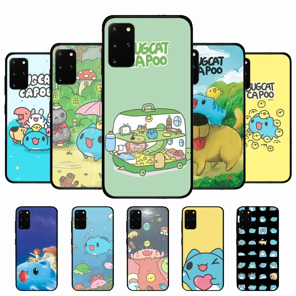 Bugcat Capoo Cartoon Phone Case For Samsung S 9 10 20 21 22 23 30 23plus Lite Ultra FE S10lite Fundas