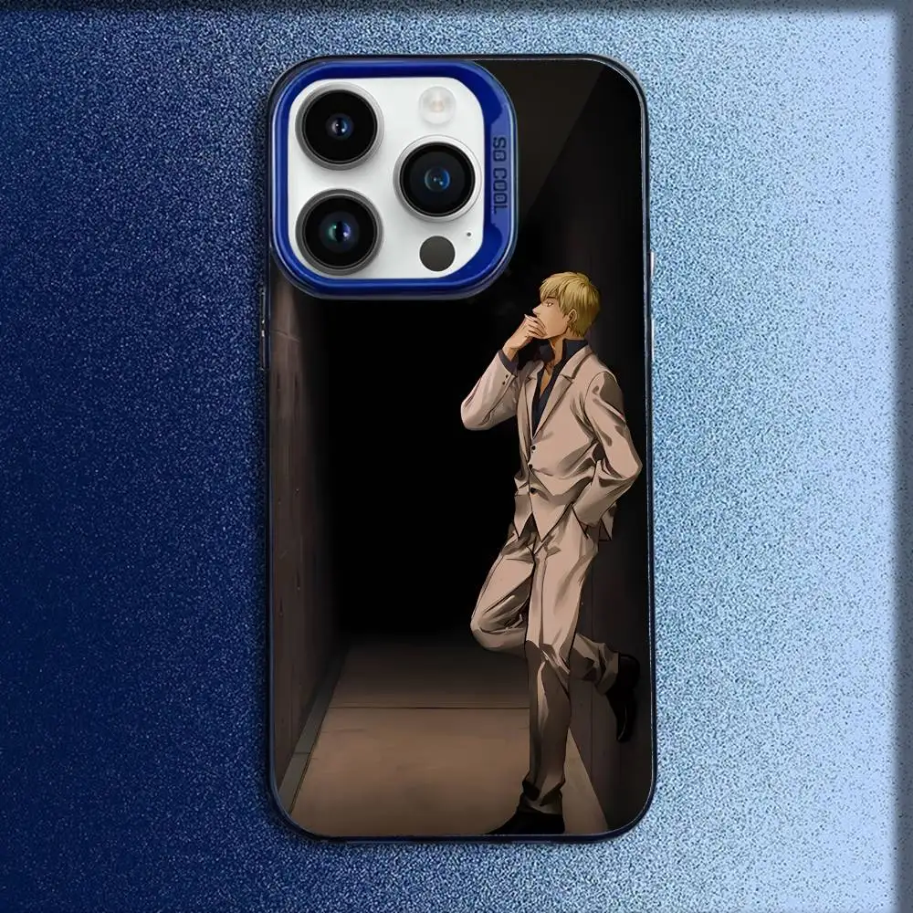 Tolle Lehrer O-Onizuka E-Eikichi Handyhülle für iPhone 17,16,15,14,13,12,11,Pro,Max,Plus,E,SE4,Air,Mini Blue IMD Box