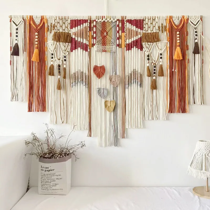 Ethnic color large tapestry wall decoration handmade tapestry famous retro color large tapestry wall decoration