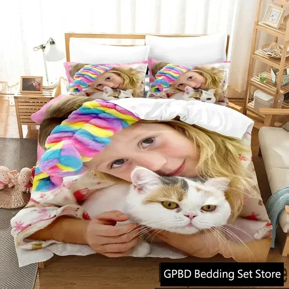 

3D Print Like Nastya Comfortable Duvet Quilt Cover Pillowcase Bedding Set Children Bedroom Decoration Home Textile