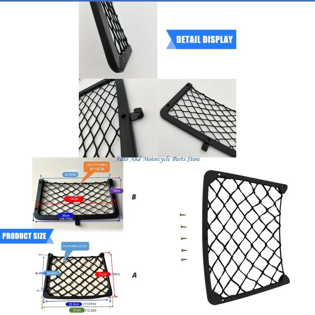 

P9FD Multifunction Vehicle Mesh Organizers Large Car Storage Net Back Organizers