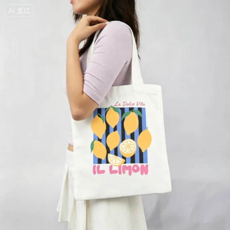 Cute Lemon Letter Printed Heat Transfer Stickers Clothing Accessory Vinyl Patch Ironing Washable DIY T-shirt & Canvas Bag