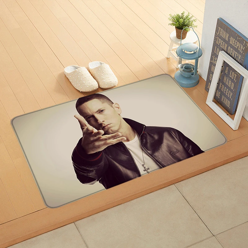 Door Mats Interior Bedside Foot Rug Welcome Floor Mat for Entryway E-Eminem Soft Hallway Carpet Kitchen Rugs Fluffy Home Decor