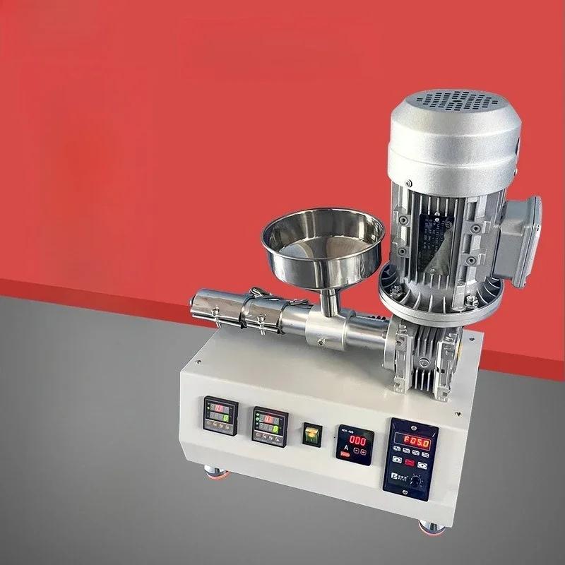 Mini Desktop Single Screw Extrusion Machine, Micro Plastic Extruder for 3D Printing Filament, Rubber and Powder Material Making