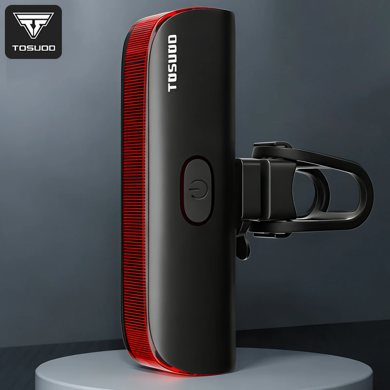 

TOSUOD Bicycle Taillight 380mAh IPX4 Waterproof Micro USB Charge Bike Taillight 4 Lighting Modes Cycling Taillight