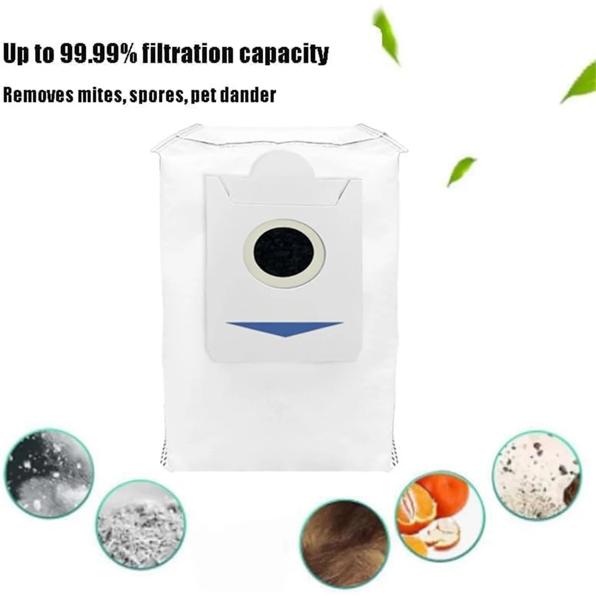 6PCS Dust Bags for Ecovacs Deebot X5 Pro/ X5 Omni/ X2 Omni/ X2/ X2 Pro/ DEX86 Robot Vacuums Cleaner Replacement Parts