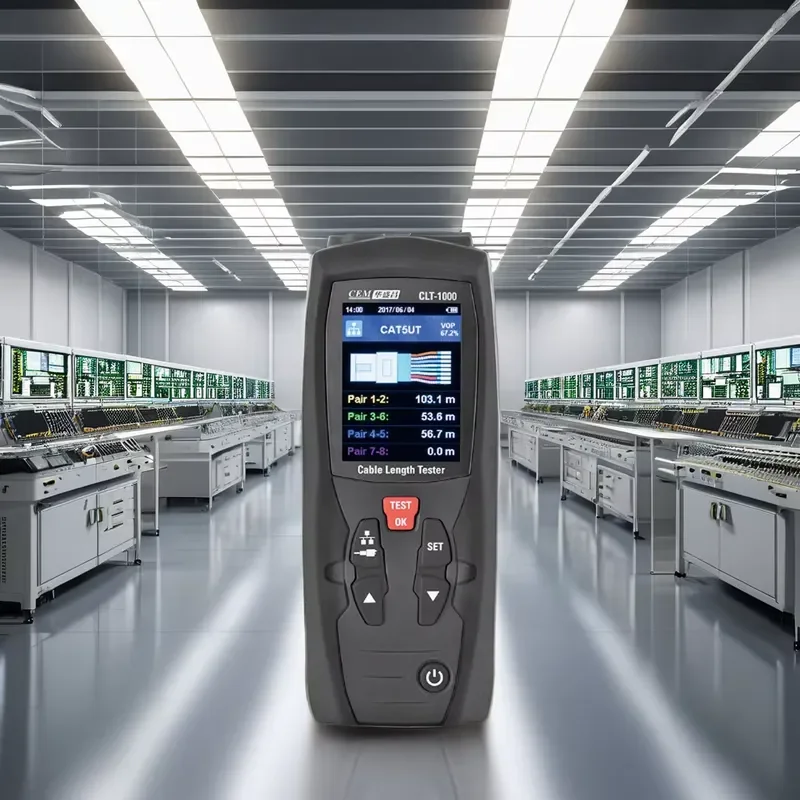Portable Cable Length Detector with High Accuracy Supports 20 Standard Cable Types for Industrial Telecom Use 1-Year Warranty