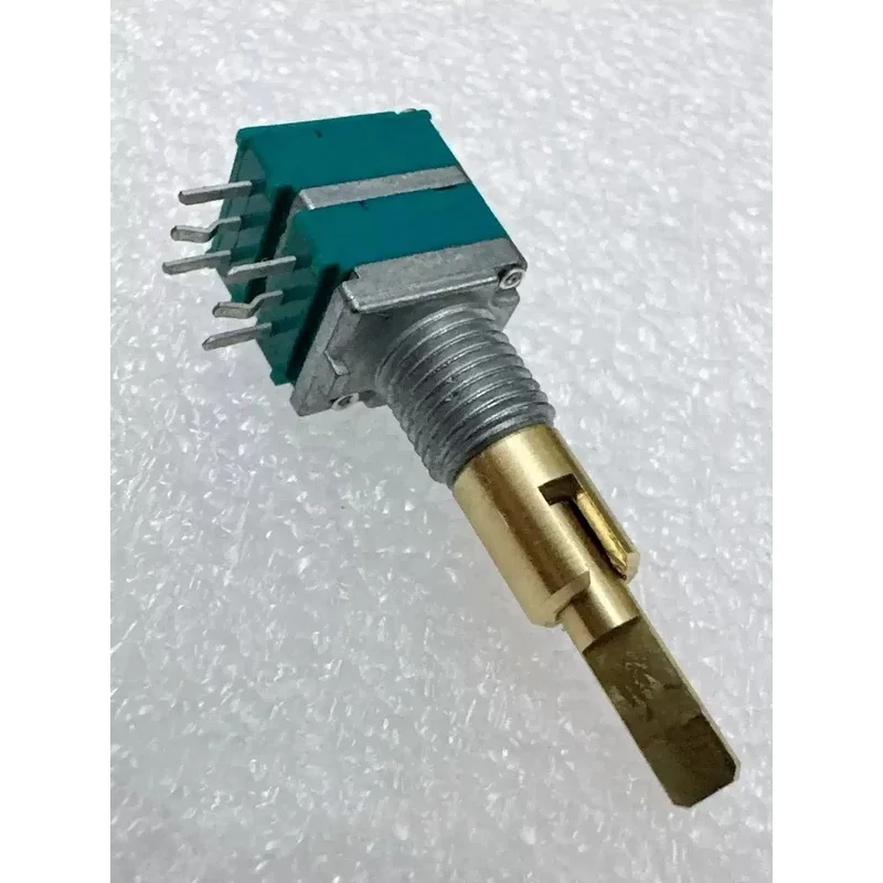 Alps RK09 Dual Shaft Rotary Volume Potentiometer B10K 6Pin For Audio Sound Card