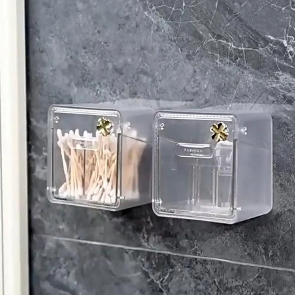 

Transparent Mirror Cabinet Storage Box Wall-mounted Waterproof Lipstick Storage Box Plastic Moisture-proof Cosmetic Storage Box