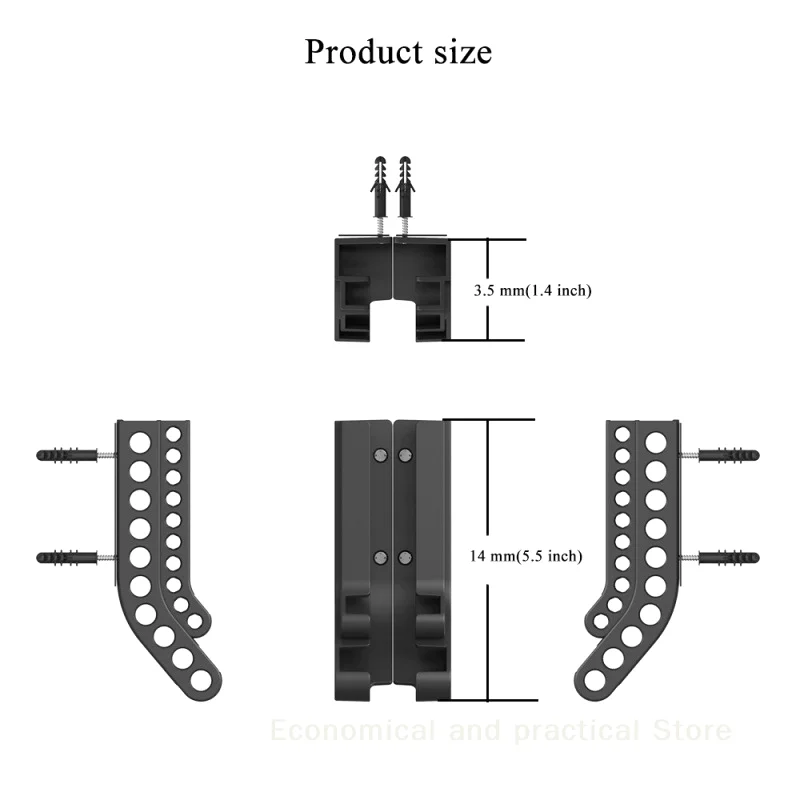 벽 홀더 배터리 보관 주최자 AA & AAA 콤보 소형 배터리 키퍼 10AAA 및 10AA 배터리 용 배터리 디스펜서 컨테이너