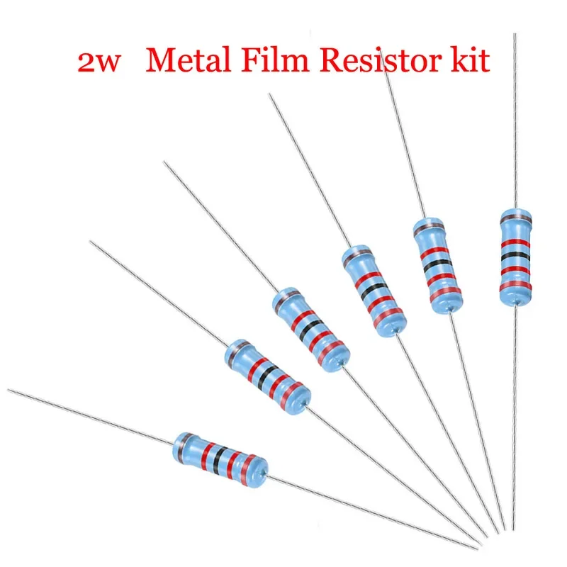 150pcs 2W 1% 30values Carbon Film Resistance Assorted kit set 0.1R-750 ohm 1K-820K Resistance pack