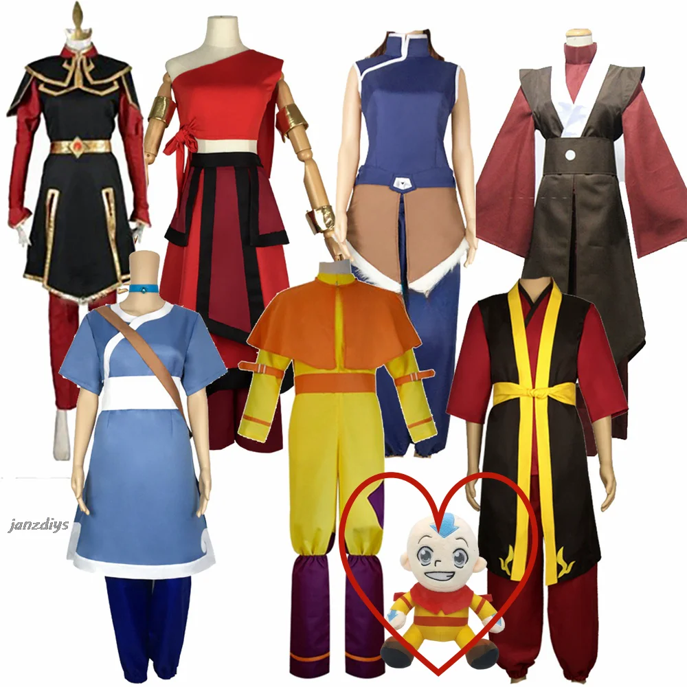 Avatar The Last Airbender Prince Zuko Princess Azula Mai Cosplay Costume Anime Fire Nation Aang Korra Katara Cosplay Clothes