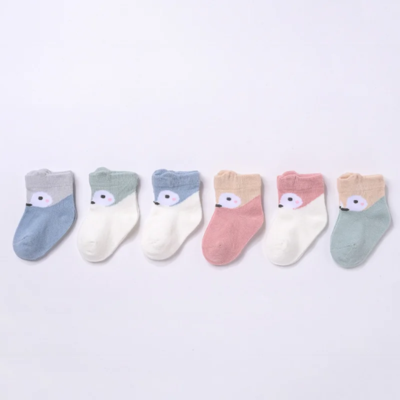 3Pair/lot New Children's Socks Cartoon Cute Baby Newborn Foot Socks