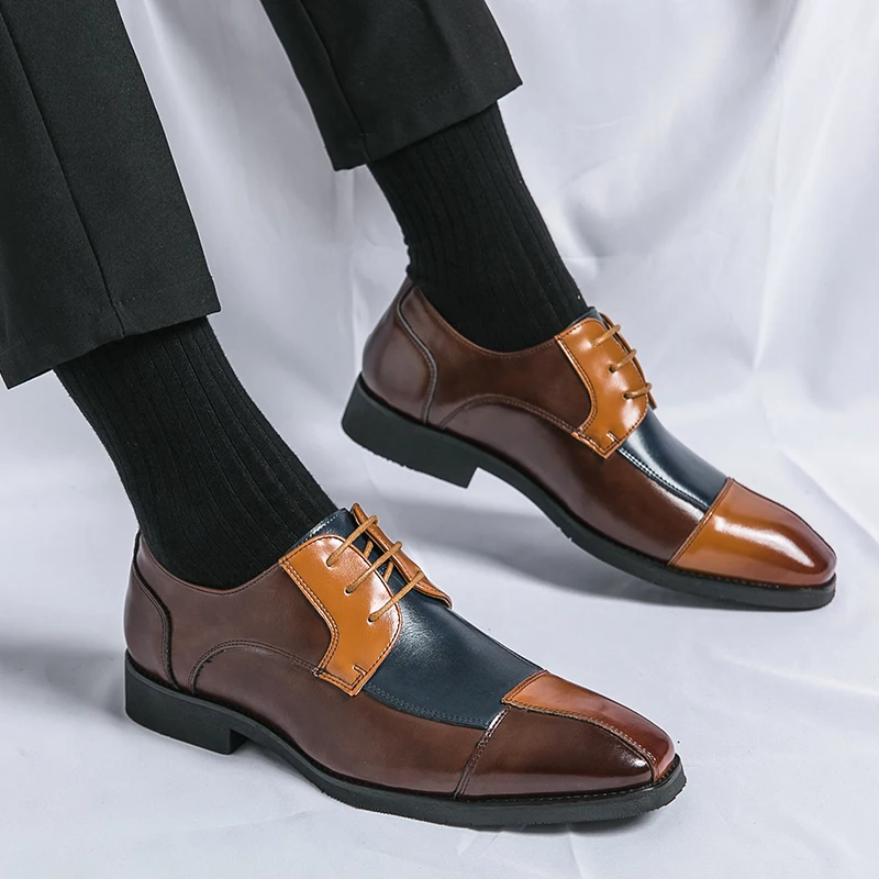 Heren Jurk Schoenen Britse Stijl Mode Slip Op Loafers Heren Grote Maat 48 Man Brogue Schoenen Klassieke Business Schoenen Casual Formal Le