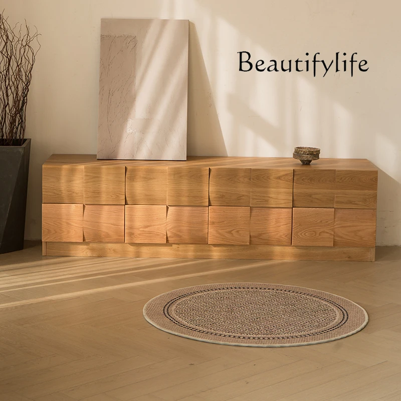 

Floor Drawers Center Tv Stand Big Wooden Organizer Walnut Designer Nordic Tv Table Living Room Luxury Fernsehtisch Furniture