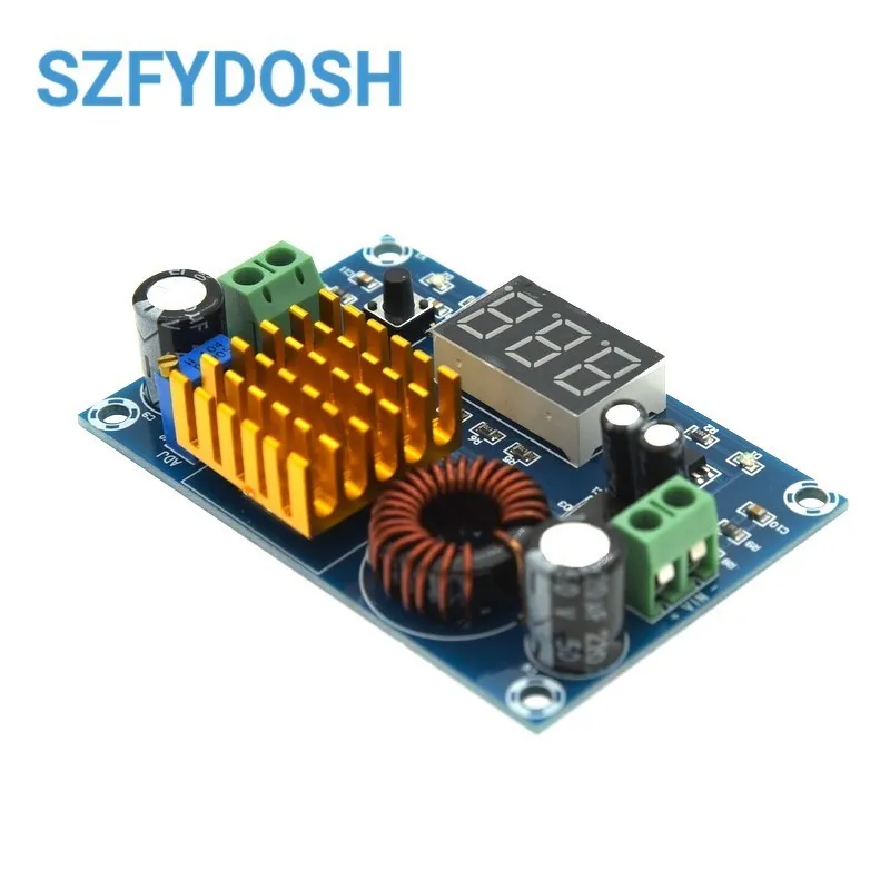 XH-M411 DC 3V-35V To DC 5V-45V Boost Module Digital Voltmeter DC-DC Step Up Module Boost Converter Board 5A Power Adjustable