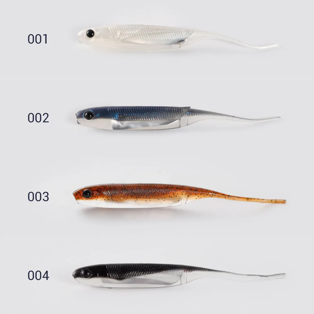 Noeby Swing Impact Soft Bait 7.5cm 1.3g 10cm 3g Fishing Lure Artificial Needle Pin Tail Silicone Baits Thread Worm Soft Lures