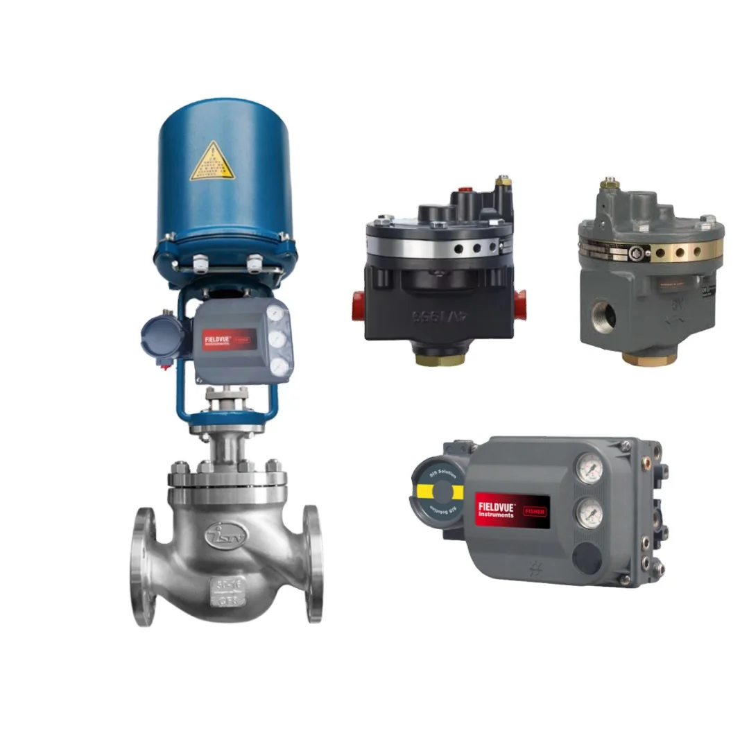 Throttling Control Valve With Fisher 2625 Volume and DVC6200 Digital Valve Controller Stock Supplier Valve Positioner