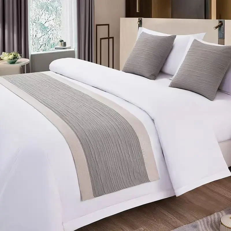 European-style Light Luxury Hotel Tail Covers Runners Simple Homestay Decoration Bed Scarf