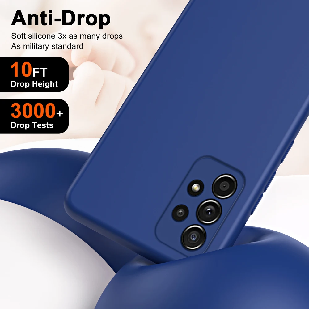 Luxus Matte Silikon Fall Für Samsung Galaxy A13 A23 A33 A53 A73 A12 A22 A32 A52 A72 A14 A24 A34 a54 5G Ultra Dünne Abdeckung Fundas – Detail 2