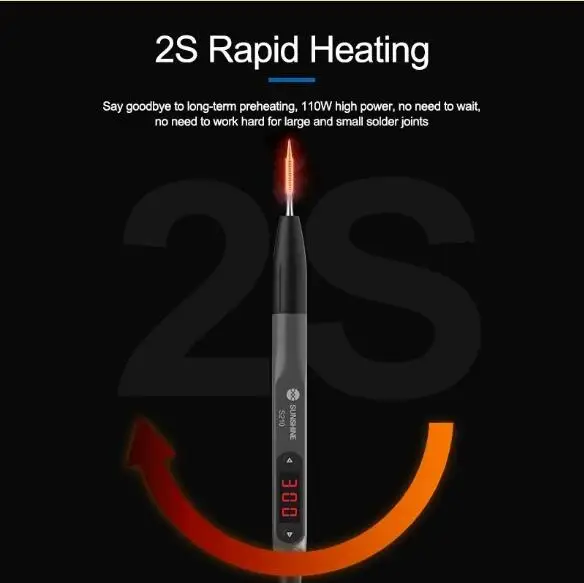 SUNSHINE-Portable Soldering Iron Tips, High Power, Smart, Adjustable, Universal for JBC, C210 Series, T210, 110W