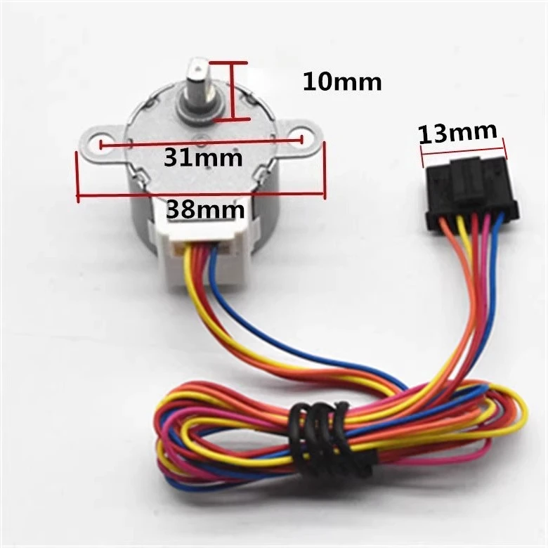 1pcs 24BYJ48 Intelligent Toilet Cover Shunt Stream Valve Telescopic Lever Motor Toilet Seat Toilet Bidet 24V Stepping Motor