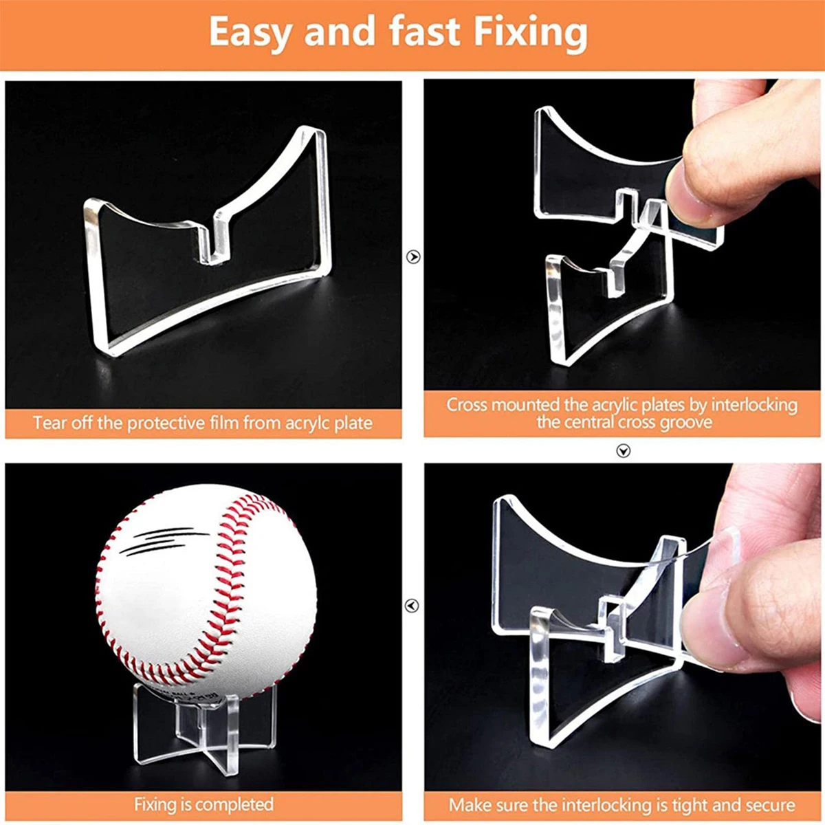 Acrylic Golf Ball Display Rack Baseball Softball Golf Ball Storage Display Rack Sports Ball Display Rack Home Supplies