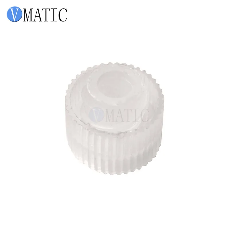 Luer Lock Syringe Cap Stopper | ISO 13485 Silicone Seal for Nordson EFD Dispensers (6-60psi Retention)