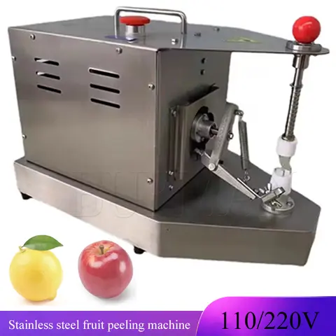 1400W Electric Stainless Steel  Fruit Peeler Peeling Machine For Apple Pear Orange Lemon