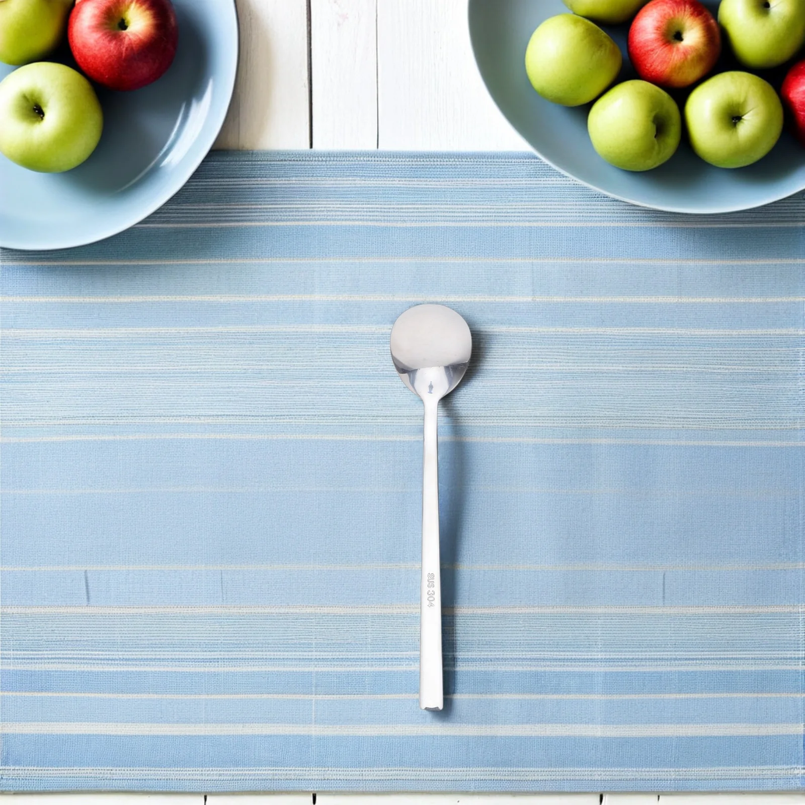 

5pcs Stainless Steel Dessert Spoons 8" Mirror Polished Compact Tea Spoon Set Dishwasher Safe Rustproof For Afternoon Tea Ice